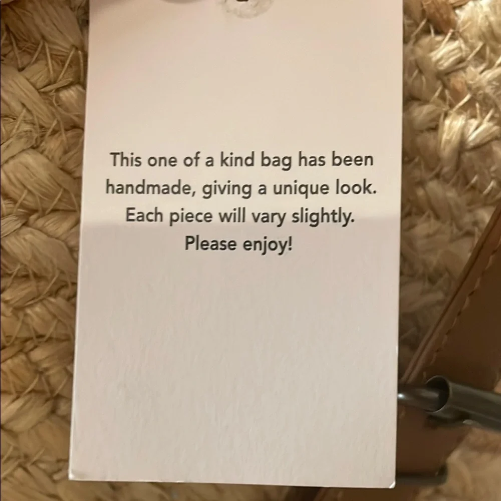 XIX-Palms Insulated Straw Backpack with Tan Straps - Picture 6 of 8